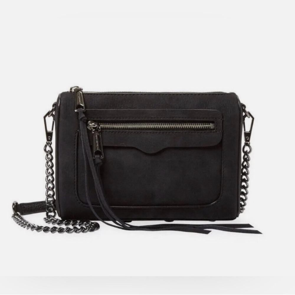 Rebecca Minkoff Avery Crossbody Bag Black Nubuck